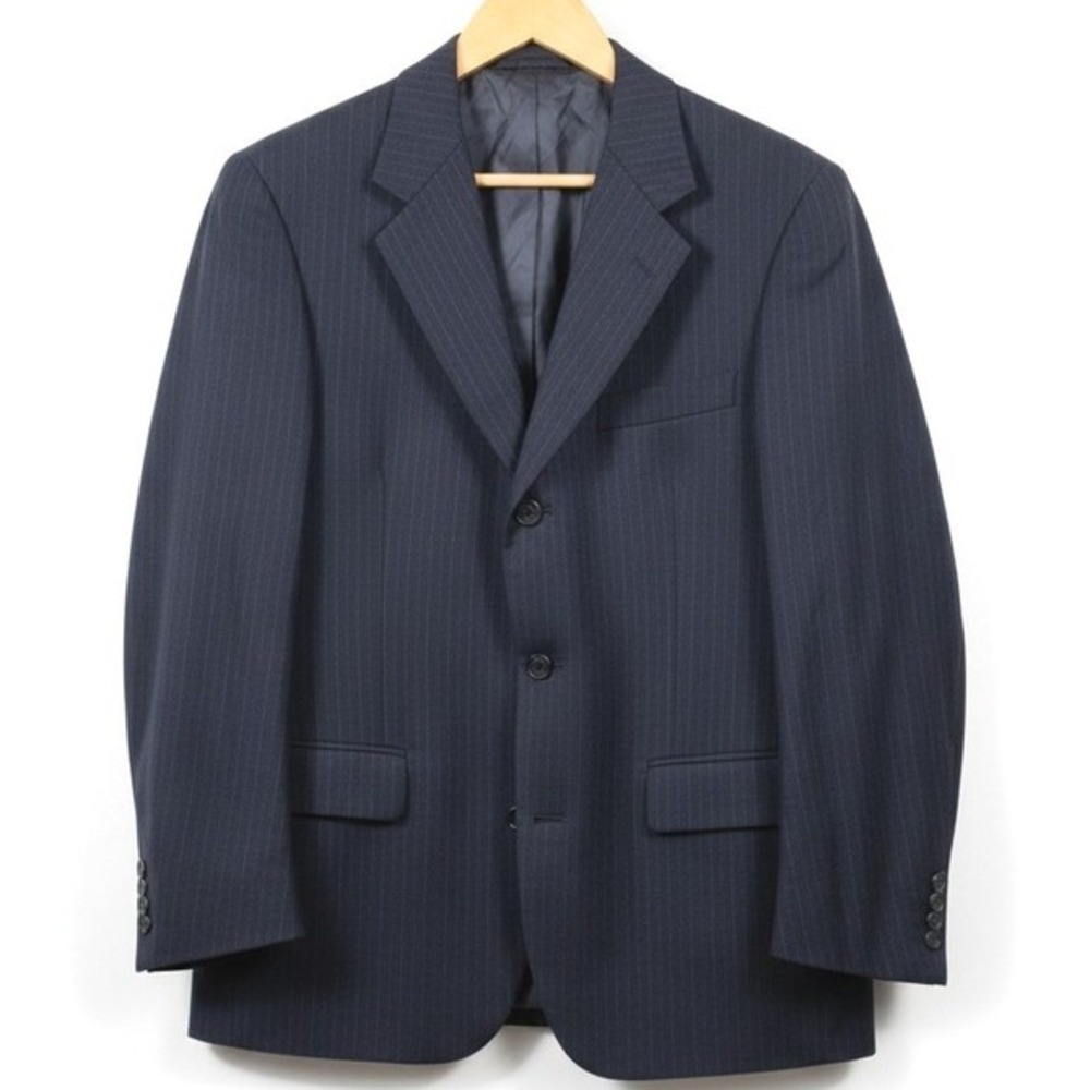 VTG Brooks Brothers 346 Pinstripe Suit Jacket Blazer 41 Long‎ Y2K Navy Blue Wool